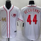 men's & youth Cincinnati Reds 44 Elly De La Cruz Jersey White Home Limited Player Game Baseball