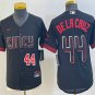 men's & youth Cincinnati Reds 44 Elly De La Cruz Jersey Black 2023 City Connect Elite Baseball