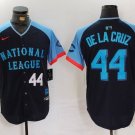 men's & youth Cincinnati Reds 44 Elly De La Cruz Jersey Navy 2024 All-Star Game Limited Baseball