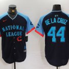 men's & youth Cincinnati Reds 44 Elly De La Cruz Jersey Navy 2024 All-Star Game Limited Baseball