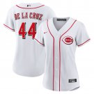 women's Cincinnati Reds 44 Elly De La Cruz Jersey White Home Limited Player Game Baseball