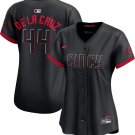 women's Cincinnati Reds 44 Elly De La Cruz Jersey Black 2023 City Connect Limited Player Baseball