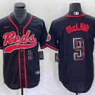 men's & youth Cincinnati Reds 9 Matt McLain Jersey Black Cool Base Limited Player Game Baseball