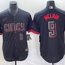 men's & youth Cincinnati Reds 9 Matt McLain Jersey Black 2023 City Connect Limited Player Baseball