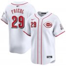 men's & youth Cincinnati Reds 29 TJ Friedl Jersey White Home Limited Player Game Baseball