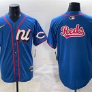 men's & youth Cincinnati Reds Blank Jersey Team Big Logo Blue 2025 All-Star Game Limited Baseball
