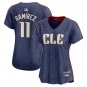 women's Cleveland Guardians 11 Jose Ramirez Jersey Navy 2024 City Connect Limited Player Baseball