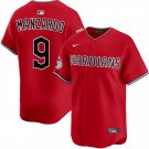 men's & youth Cleveland Guardians 9 Kyle Manzardo Jersey 2025 Red Alternate Limited Player Baseball