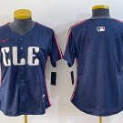 women's Cleveland Guardians Blank Jersey Navy 2024 City Connect Limited Team Player Baseball