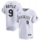 men's & youth Colorado Rockies 9 Brenton Doyle Jersey White Home Limited Player Game Baseball