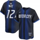men's & youth Detroit Tigers 12 Casey Mize Jersey Navy 2024 City Connect Limited Player Baseball