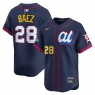 men's & youth Detroit Tigers 28 Javier Baez Jersey Navy 2025 All-Star Game Limited Player Baseball