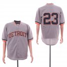 men's & youth Detroit Tigers 23 Kirk Gibson Jersey Grey Mesh Throwback Retired Player Baseball