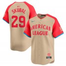 men's & youth Detroit Tigers 29 Tarik Skubal Jersey Cream 2024 All-Star Game Limited Player Baseball