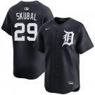 men's & youth Detroit Tigers 29 Tarik Skubal Jersey Navy Alternate Limited Player Game Baseball