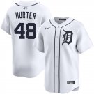 men's & youth Detroit Tigers 48 Brant Hurter Jersey White Home Limited Player Game Baseball
