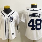 women's Detroit Tigers 48 Brant Hurter Jersey White Home Limited Player Game Baseball