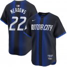 men's & youth Detroit Tigers 22 Parker Meadows Jersey Navy 2024 City Connect Limited Player Baseball