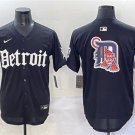 men's & youth Detroit Tigers Blank Jersey Team Big Logo Black 'Motor Gothic' Limited Player Baseball