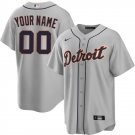men's & youth Detroit Tigers 00 Custom name number Jersey Grey Road Limited Player Game Baseball