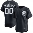 men's & youth Detroit Tigers 00 Custom name number Jersey Navy Alternate Limited Player Baseball