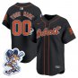 men's & youth Detroit Tigers 00 Custom name number Jersey Black Paws Patch Limited Player Baseball