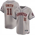 men's & youth Houston Astros 11 Cam Smith Jersey Grey Road Limited Player Game Baseball