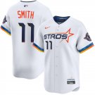 men's & youth Houston Astros 11 Cam Smith Jersey White 2025 City Connect Limited Player Baseball
