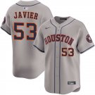 men's & youth Houston Astros 53 Cristian Javier Jersey Grey Road Limited Player Game Baseball
