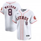 men's & youth Houston Astros 8 Christian Walker Jersey White Home Limited Player Game Baseball