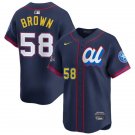 men's & youth Houston Astros 58 Hunter Brown Jersey Navy 2025 All-Star Limited Player Baseball