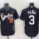 men's & youth Houston Astros 3 Jeremy Peña Jersey Black Cactus Jack Limited Player Baseball