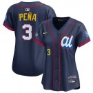 women's Houston Astros 3 Jeremy Peña Jersey Navy 2025 All-Star Game Limited Player Baseball