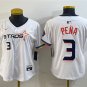 women's Houston Astros 3 Jeremy Pe&Atilde;&plusmn;a Jersey White 2025 City Connect Limited Player Baseball