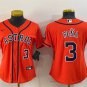 women's Houston Astros 3 Jeremy Pe&Atilde;&plusmn;a Jersey Orange Alternate Limited Player Game Baseball