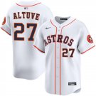 men's & youth Houston Astros 27 Jose Altuve Jersey White Home Limited Player Game Baseball