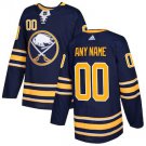 men's & youth Buffalo Sabres Uniform #00 custom name number Jersey 2018 Home Navy blue Hockey