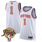 men's & youth New York Knicks Basketball Uniform #1 Jersey 2026 Finals Activewear White Shirt