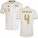 men's & kids Venezuela National Soccer Uniform 4 Jon Aramburu Jersey Away 2026 Activewear White