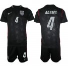 men's & kids USA National Soccer Uniform Suit 4 Tyler Adams Jersey Set Away 2026 Navy Activewear Kit