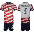 men's & kids USA National Soccer Uniform Suit 5 Antonee Robinson Jersey Set 2026 Home Activewear Kit