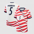 men's & kids USA National Soccer Team Uniform 5 Antonee Robinson Jersey Home 2026 Red Activewear