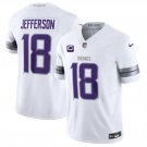 adult & youth,toddler Vikings Uniform 18 Justin Jefferson Jersey Stitched Activewear White C Patch