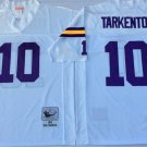 adult Vikings Uniform 10 Fran Tarkenton Jersey Stitched Activewear White M&N Throwback Mesh Shirt