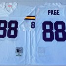 adult Vikings Uniform 88 Alan Page Jersey Stitched Activewear White M&N Throwback Mesh Shirt