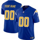 adult & youth,toddler LA Chargers Uniform 00 Custom name number Jersey Stitched Activewear Royal
