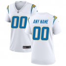 women's Los Angeles Chargers Uniform 00 Custom name number Jersey Stitched Activewear White Shirt