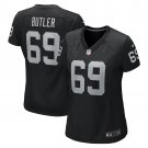 women's Las Vegas Raiders Uniform 69 Adam Butler Jersey Stitched Activewear Black Shirt