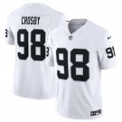 adult & youth,toddler LV Raiders Uniform 98 Maxx Crosby Jersey Stitched Activewear White Shirt