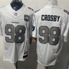 adult & youth LV Raiders Uniform 98 Maxx Crosby Jersey Stitched White 65TH Anniversary Gratitude
